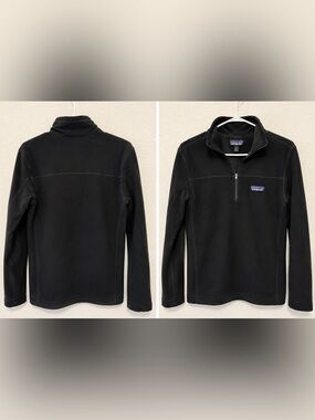 Patagonia Black Half-Zip Fleece Pullover